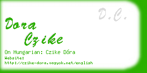 dora czike business card